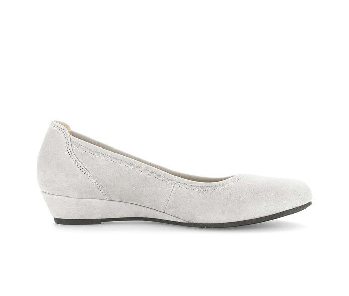 Gabor Damen  Keilpumps Grau - Rauleder