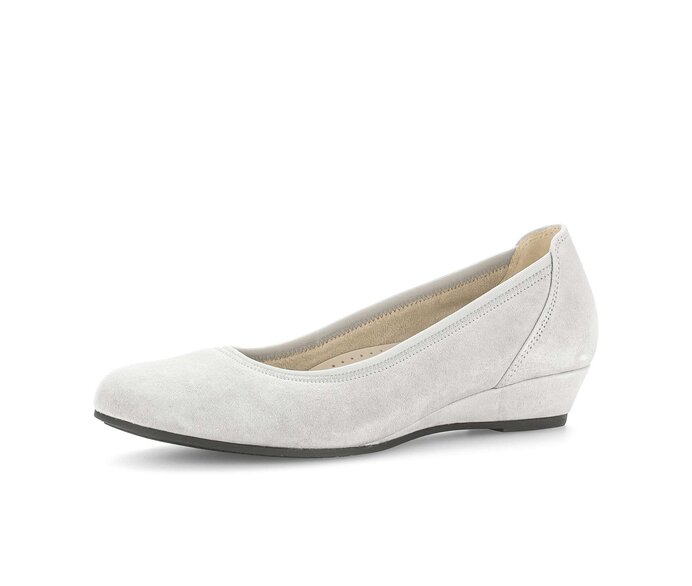 Gabor Damen  Keilpumps Grau - Rauleder