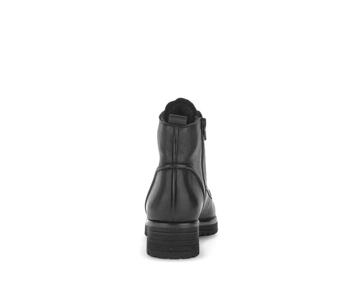 Gabor Damen  Schnürstiefelette Schwarz - Glattleder