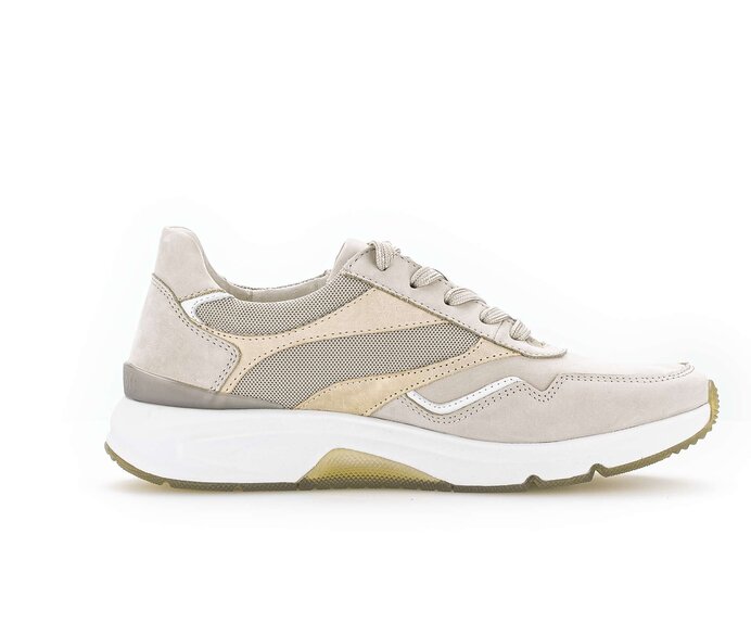 Gabor Damen  Sneaker Low Beige - Rauleder