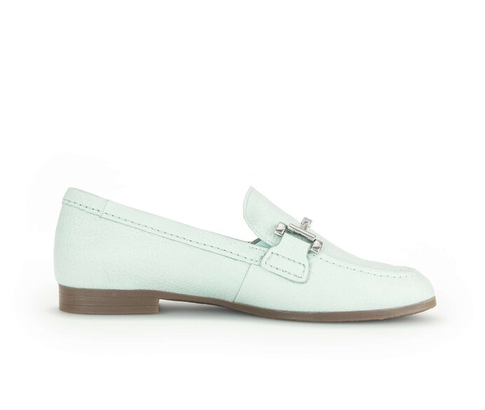 Gabor Damen  Slipper Grün - Glattleder