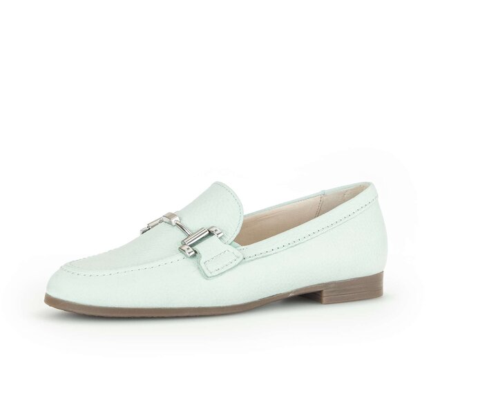 Gabor Damen  Slipper Grün - Glattleder
