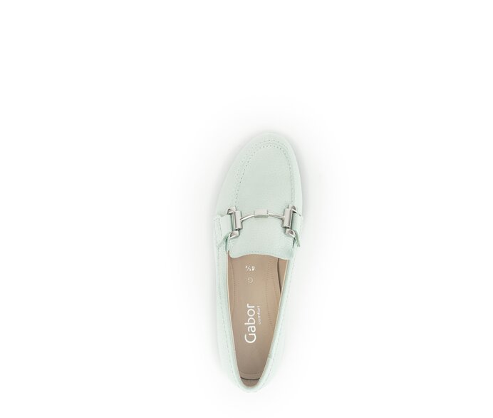 Gabor Damen  Slipper Grün - Glattleder