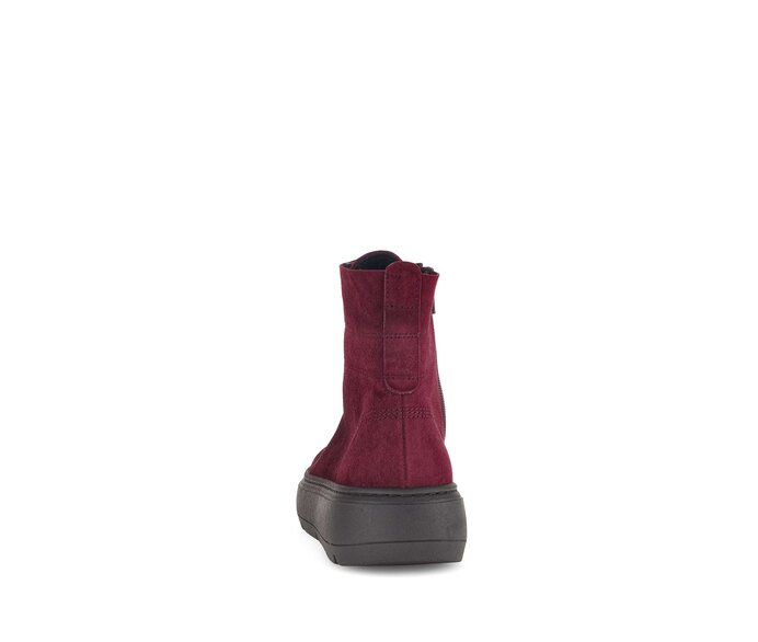 Gabor Damen  Sportliche Stiefelette Rot - Rauleder