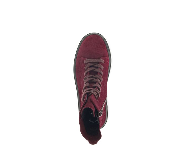 Gabor Damen  Sportliche Stiefelette Rot - Rauleder