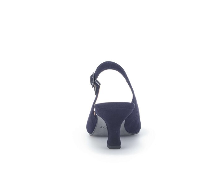 Gabor Damen  Slingpumps Blau - Rauleder