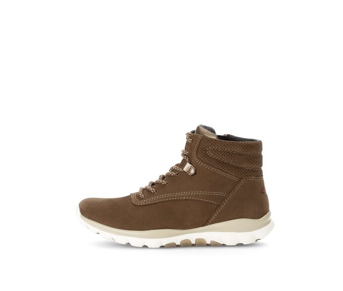 Gabor Damen Sportliche Stiefelette Braun - Rauleder