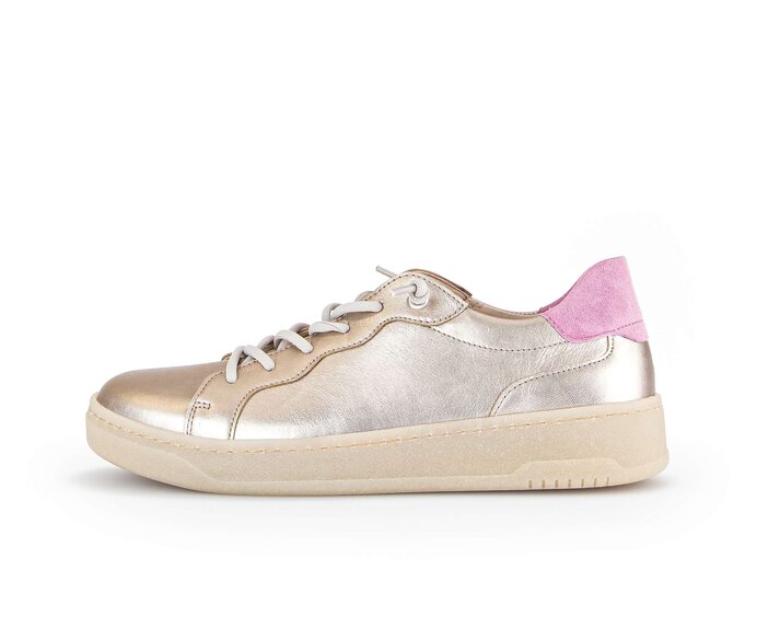 Gabor Damen Sneaker Low Gold - Materialmix Leder