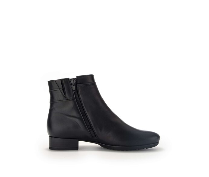 Gabor Damen  Elegante Stiefelette Schwarz - Glattleder