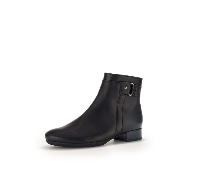 Gabor Damen  Elegante Stiefelette Schwarz - Glattleder