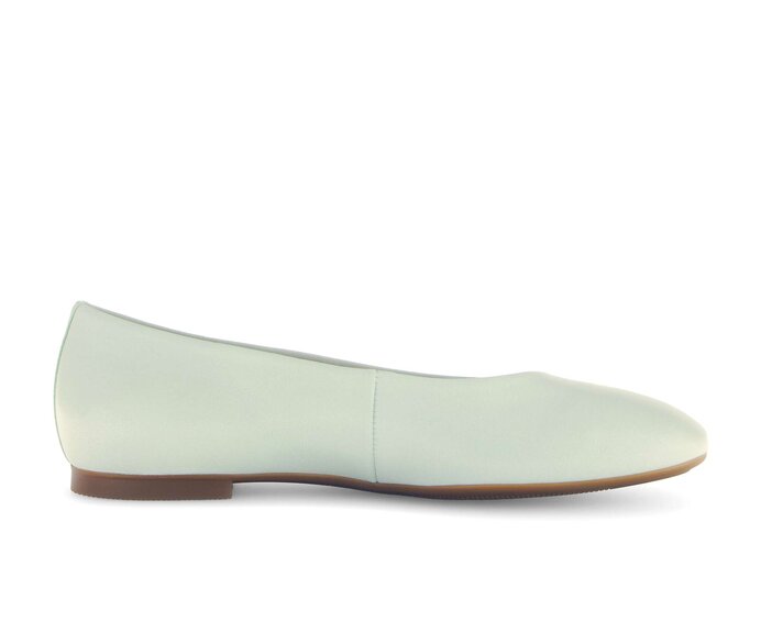 Gabor Damen  Eleganter Ballerina Grün - Glattleder