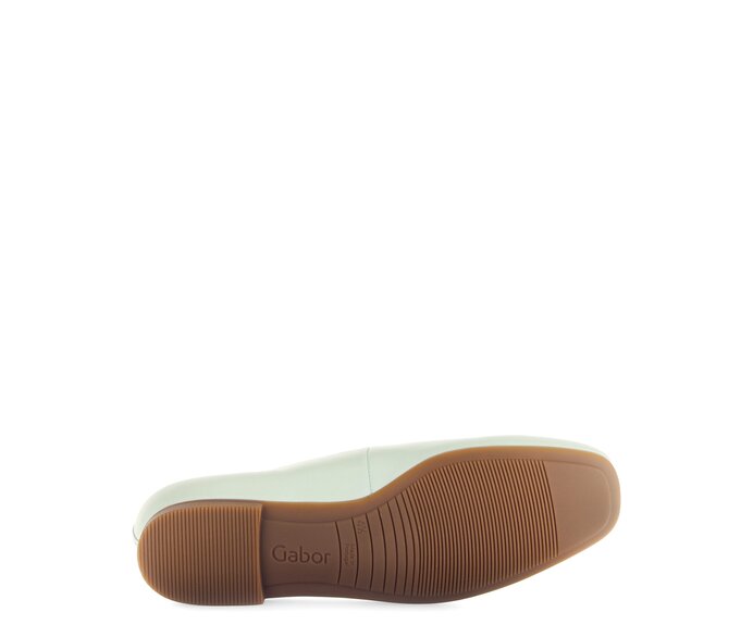 Gabor Damen  Eleganter Ballerina Grün - Glattleder