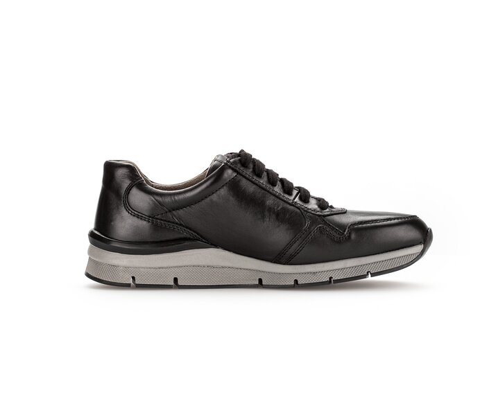Pius Gabor Herren Sneaker Low Schwarz - Glattleder