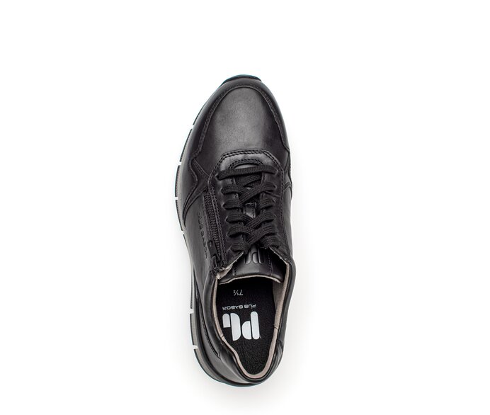 Pius Gabor Herren Sneaker Low Schwarz - Glattleder