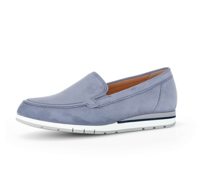 Gabor Damen  Slipper Blau - Rauleder