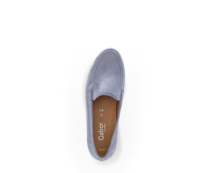 Gabor Damen  Slipper Blau - Rauleder