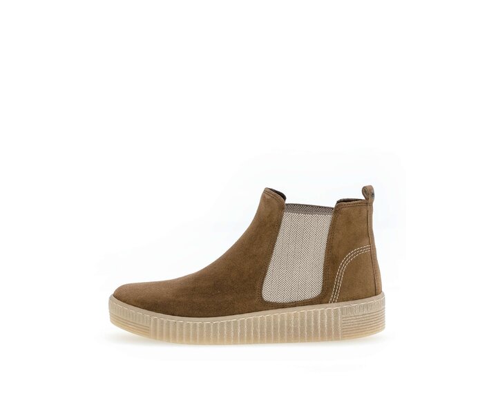 Gabor Damen Chelsea Boot Braun - Rauleder
