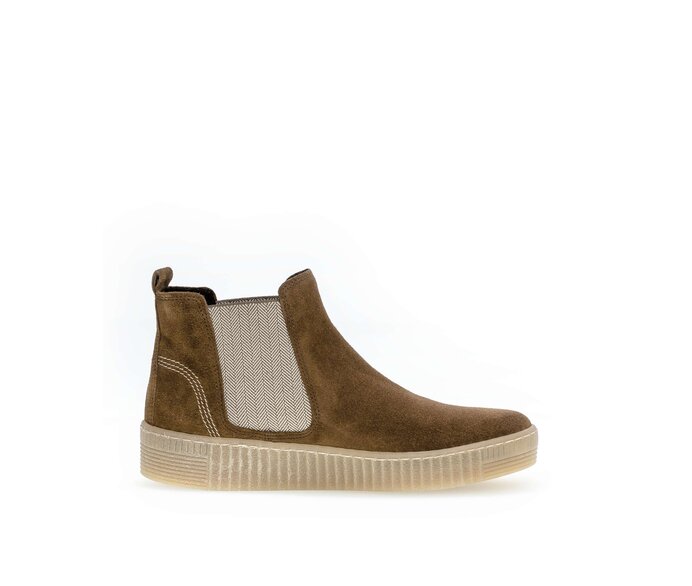 Gabor Damen  Chelsea Boot Braun - Rauleder