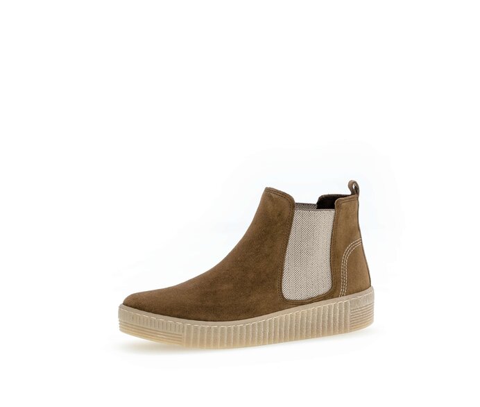 Gabor Damen  Chelsea Boot Braun - Rauleder