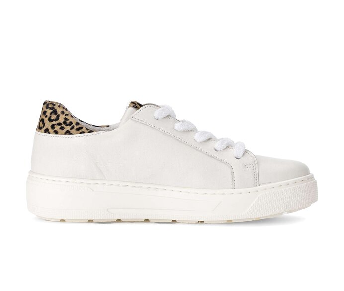 Gabor Damen  Sneaker Low Creme - Materialmix Leder