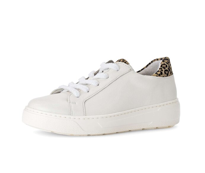 Gabor Damen  Sneaker Low Creme - Materialmix Leder