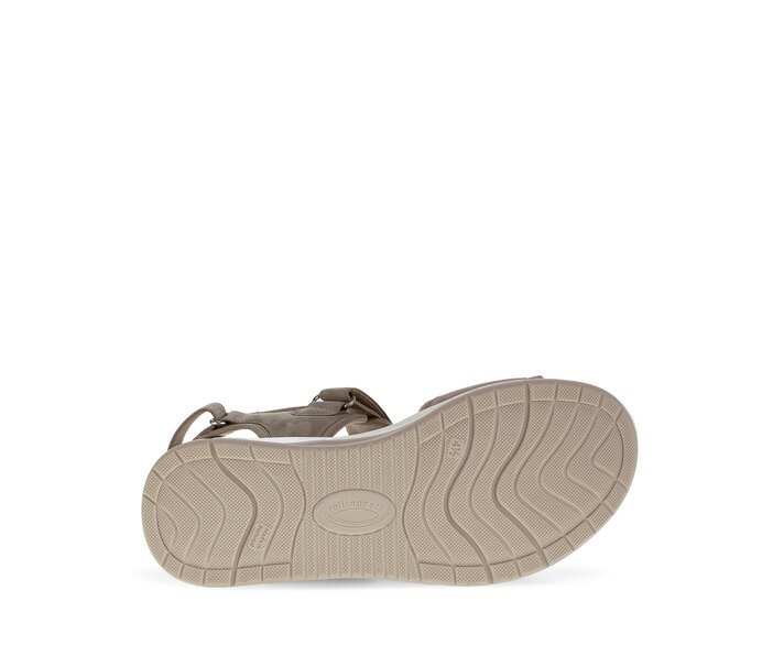 Gabor Damen  Trekkingsandale Beige - Materialmix Leder/Lederimitat