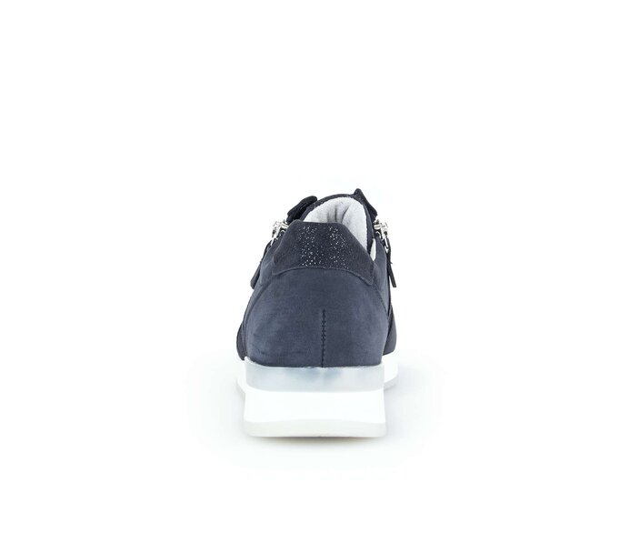 Gabor Damen  Sneaker Low Blau - Materialmix Leder