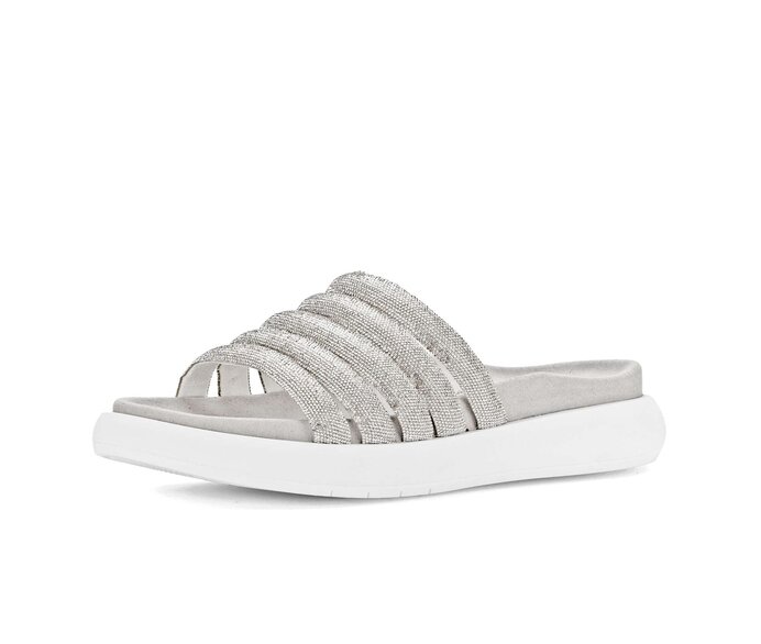 Gabor Damen  Pantolette Silber - Lederimitat