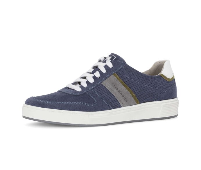 Pius Gabor Herren Sneaker Low Blau - Rauleder