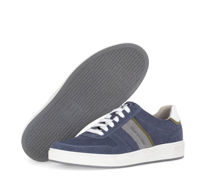 Pius Gabor Herren Sneaker Low Blau - Rauleder