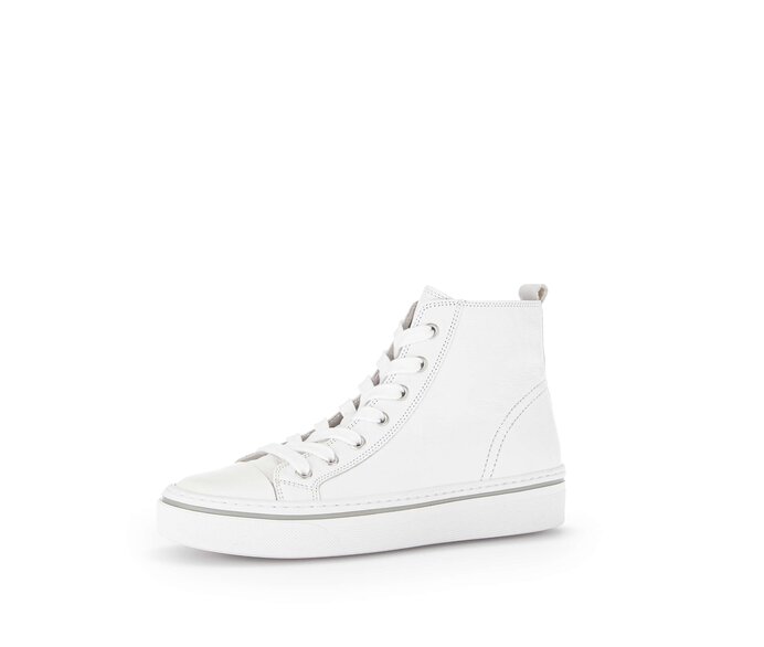 Gabor Damen  Sneaker High Weiß - Glattleder