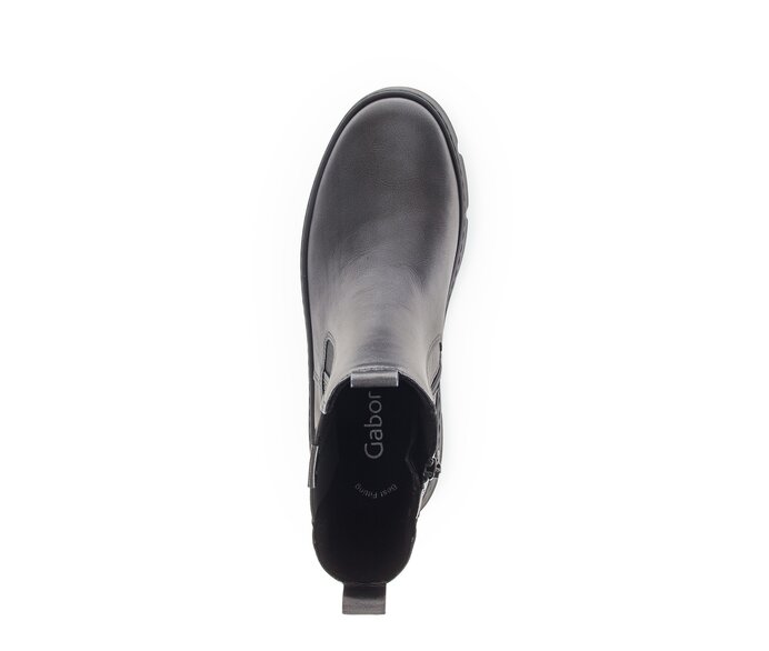 Gabor Damen  Chelsea Boot Silber - Glattleder