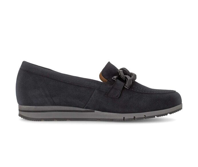Gabor Damen  Slipper Blau - Rauleder