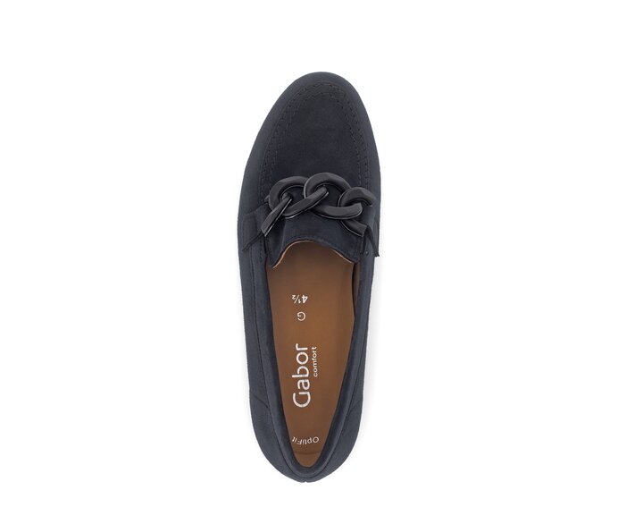 Gabor Damen  Slipper Blau - Rauleder