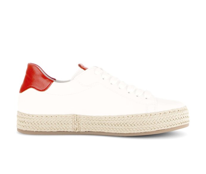Gabor Damen  Sneaker Low Creme - Materialmix Leder