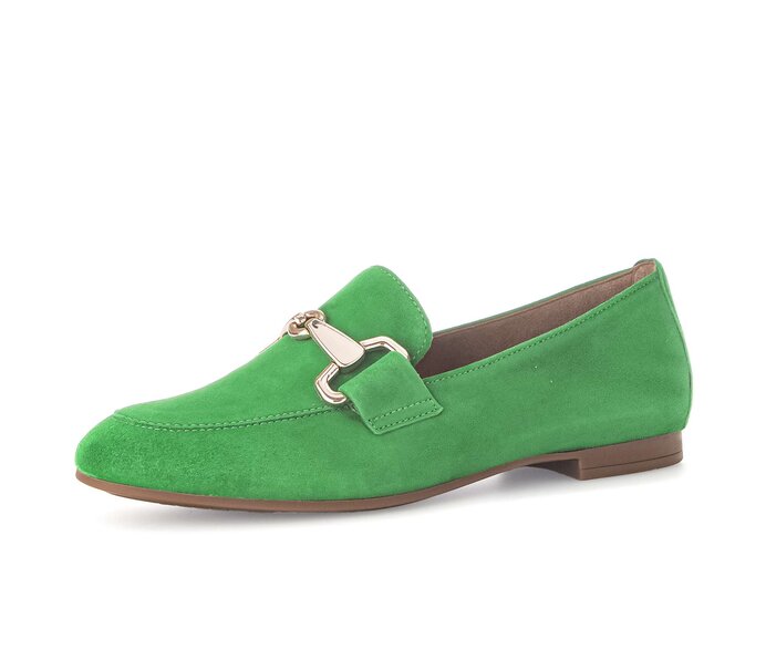 Gabor Damen  Slipper Grün - Rauleder