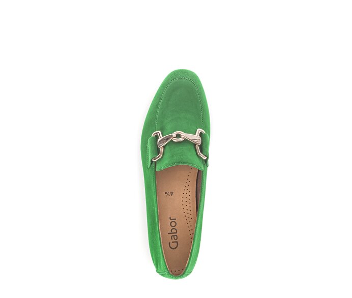 Gabor Damen  Slipper Grün - Rauleder