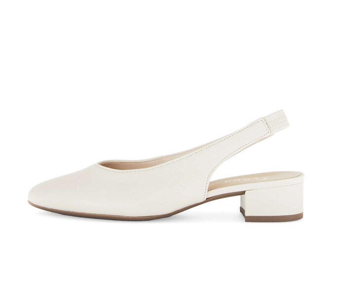 Gabor Damen Slingpumps Beige - Glattleder