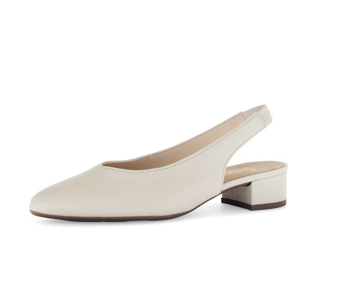 Gabor Damen  Slingpumps Beige - Glattleder