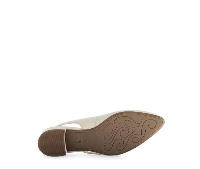 Gabor Damen  Slingpumps Beige - Glattleder