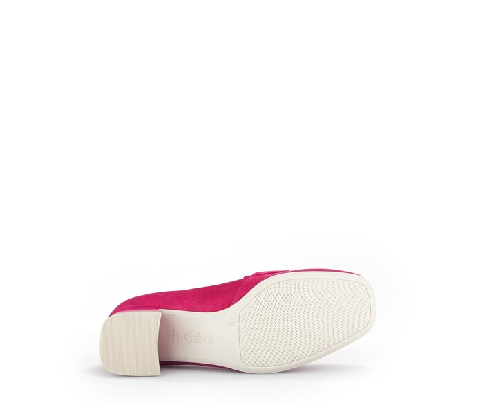 Gabor Damen  Hochfrontpumps Pink - Rauleder