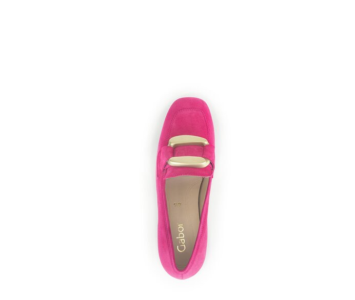 Gabor Damen  Hochfrontpumps Pink - Rauleder