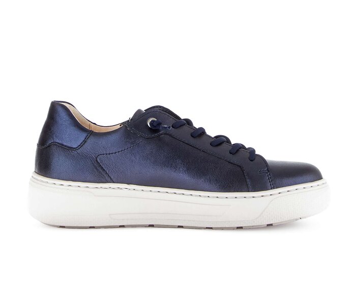 Gabor Damen  Sneaker Low Blau - Glattleder
