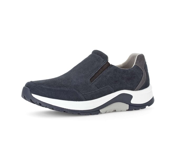 Gabor Herren Rollingsoft Sneaker Low Blau - Rauleder