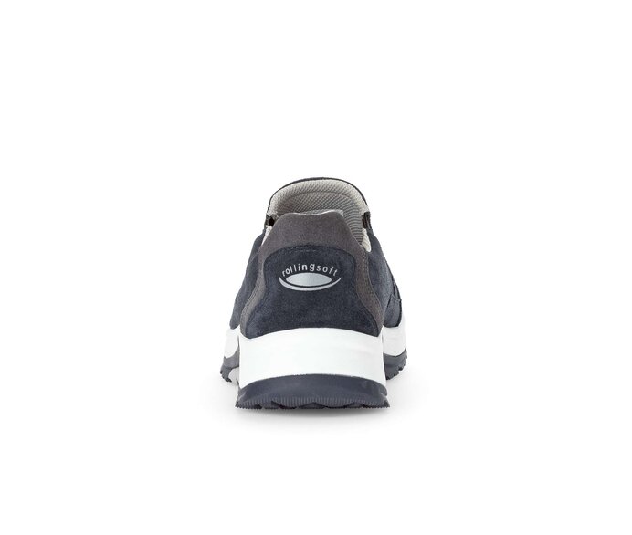 Gabor Herren Rollingsoft Sneaker Low Blau - Rauleder