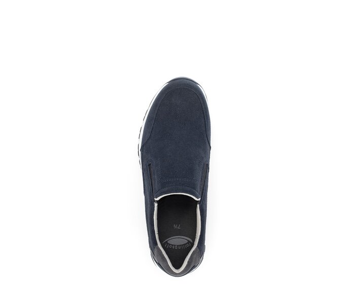 Gabor Herren Rollingsoft Sneaker Low Blau - Rauleder