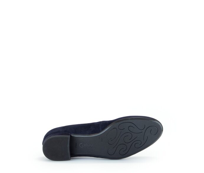 Gabor Damen  Eleganter Pumps Blau - Rauleder