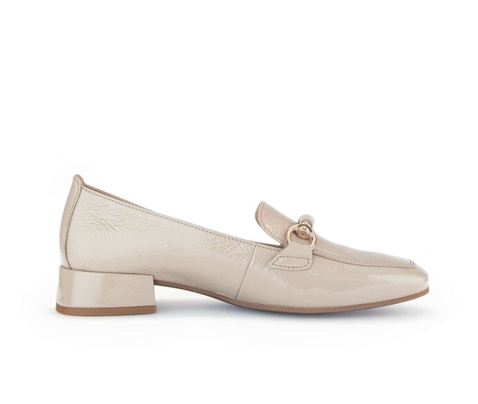 Gabor Damen  Slipper Beige - Lackleder