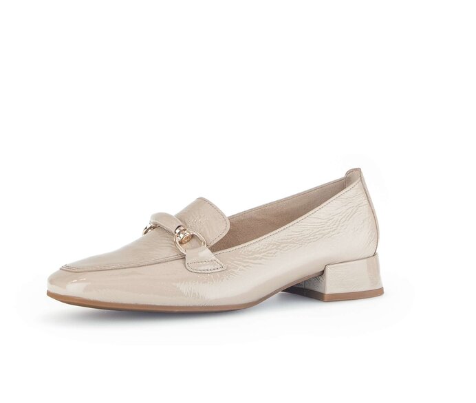 Gabor Damen  Slipper Beige - Lackleder