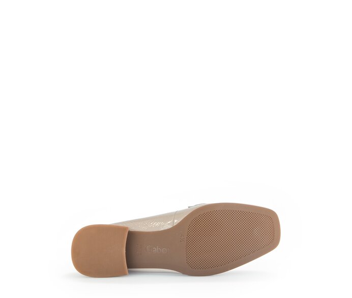 Gabor Damen  Slipper Beige - Lackleder